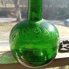 Pinoxic Emerald Green Hand Blown In Mold Ball Shape Bottle