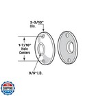 Newliplace 2 Pack Round Vintage Antique Brass Door Knob Rosettes For Interior