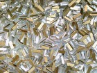 Vtg 144 Clear Rhinestone Cut Flat Back Bevel Cabochons Czech  6x2mm  060116e