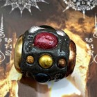 Takrut Leklai Ball Harmless Immortal Protection Somporn Black Thai Amulet  17789