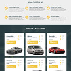 Auto Rental Website Design With Free Vps Web Hosting And Installation