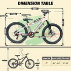 24  Mountain Bike Bicycle 7-speed  Front Suspension Disc Brake For Teens Adults