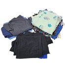17 Pc Lot Mixed Scrubs Tops   Bottoms Sz L 3 Long Sleeve 3 Bottoms 11 Patterned