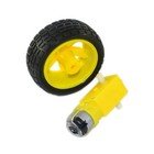 3v 6v Gear Motor And Wheel Kit For Arduino Based Diy For Smart Car Robotics