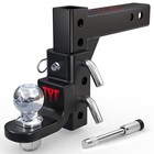 Adjustable Trailer Hitch Ball Mount For 2 Inch Receiver - 9-1 2  Drop   8