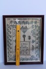 Antique 1839 Primitive Pennsylvania Folk Art Sampler  Ann Scott  Birds  Flowers