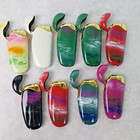 Mixed Lot Of 9 Vintage Bean Oil Lighters W eight Protectors
