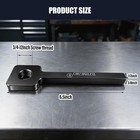 Bzbmgmo Lathe Tool Post Grinder Holder Adapter 3 4-12 Thread Steel