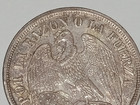 1879 Chile Un Peso Km  142 1 -  900 Silver Coin