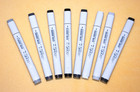 Copic Dual Tip Drawing Sketch Markers 8 Pen Set Japan  too Special Black Gray