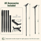 70  Garden Hoe For Weeding  Long Handle Hula Tool With Serrated Blade
