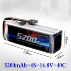 Mp 5200mah 7 4v-22 2v 2s  3s  4s  6s Aerial Multi-axis Uav model Battery