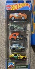 Hot Wheels Lot Of 5 Mattel Toy Car 5 Pack Racers Brand New Toys Variety-read Nib