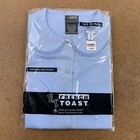 French Toast Girls Size 16 5 Plus Light Blue Short Sleeve Peter Pan Blouse Nwt