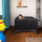 Hoovy Playard Breathable   Stretchable Blackout Cover - Black