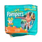Vintage Pampers Baby Dry Flex Disposable Diapers Size 5 Cheerios 30 Count Sealed