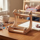 Wooden Bead Weaving Loom Diy Cross Stitch Support Stand Solid Wood Construction