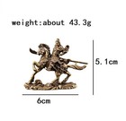 Brass War Horse Figurine Small Animal Statue Table Office Home Decoration Toy