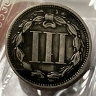 1865 Nickel 3-cent Nickel  Three Cent Piece  Nice Coin  Type Coin