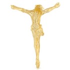 14k Yellow Gold Religious Jesus Christ Body Charm Pendant For Necklace Chain
