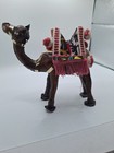 Vintage Leather Camel Figure  P Handcrafted Hand Stitched With Pack  6 h