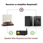 Passive Bookshelf Speakers For Home Theater Surround Sound  Satellite Stereo    