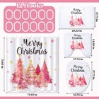7 Pcs Christmas Shower Curtain Set Xmas Tree 72x72   Shower Curtain And Mats Tow
