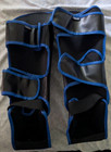 Combat Corner Elite Spar Muay Thai Shin Guards  Large  Black blue