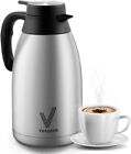 Airpot Coffee Dispenser With Pump - Insulated Stainless Steel Thermal Beverage