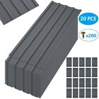 20x Roof Panels Galvanized Steel Hardware Metal Roofing Sheets Wall Panels