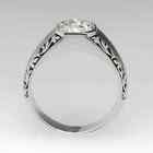 Art Deco 2 50 Ct Diamond Antique Vintage 925 Silver Men s Wedding Jewelry Ring