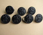 Vtg Wwii Ww2 Plastic Buttons Us Navy For Shawl Collar Chore Coat Lot Of 7