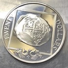 1985 British Virgin Islands Elizabeth The Second  925 Silver  20 Face Val Coin