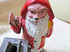 Antique Cast Iron Santa Claus Chimney Mechanical Coin Bank original