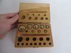 Vintage Henry Troemner Inc  Brass Druggist Apothecary Weight Set