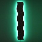 Metal Wall Art Lighted Modern Abstract Sculpture W  Color Changing Led Lights