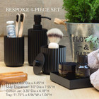4-piece Bathroom Accessory Set With Toothbrush Holder  Soap Dispenser  Cotton Ja