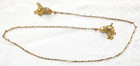 Bezalel Yemenite Gilded Filigree Silver Necklace  Coral Beads 19 Gr eretz Israel