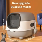1pcs Capacity Cat Litter Box-large anti-splash Top Entrance fully Enclosed