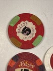 11 Vintage Casino Chips   Token Lot Sahara Stardust Bally   s Silver Bird