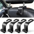  Car Seat Headrest Hook  Auto Seat Hook Hangers Storage Organizer Black