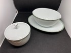 Vintage Noritake China Green Tone 6383 Gravy Boat    Sugar Sauce Bowl Japan