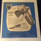 Rare 3 Page Laminated Copy Of 1960 s Western  black Beauty  Knife   Axe Catalog 