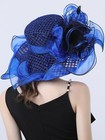 Royalblue Kentucky Derby Fascinator Hat For Women Cocktail Tea Party Church Hats
