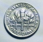      1985 D Roosevelt Dime Broad Struck Off Center Strike Rim Error Letters Rim