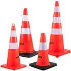 Safety Traffic Cones 18  28  30  36  Reflective Collars 5-12pcs Orange