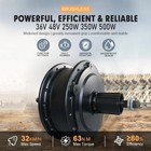 250w 350w 500w Ebike Conversion Kit Mtb Rear Cassette Hub Motor Dropout 142mm