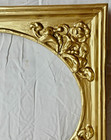 Antique Fits 8  X 10  Oval Opening Ornate Wood Carved Gold Gilt Art Frame C1885