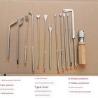 Lot Of 13 Piano Tuning   Repair Tools Kit W wood Handle - For Grand Piano
