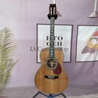 Handmade 00045 Acoustic Guitar Solid Spruce Top Abalone Inlay Fretboard No Eq